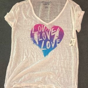 Aeropostale women’s pride love shirt